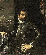 Ludovico Carracci Portrait of Carlo Alberto Rati Opizzoni in Armour oil painting on canvas